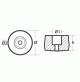 Washer anodes for engines Castoldi -  Ø 58 h.35 - Original code: 590.16324 - 02403/1 - Tecnoseal